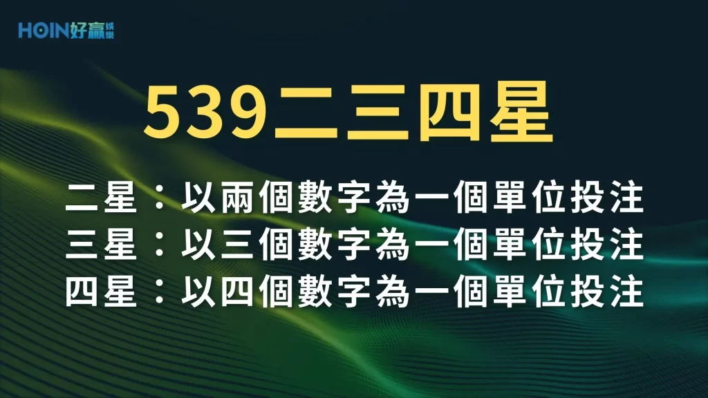 線上539投注 539怎麼買 線上539賠率